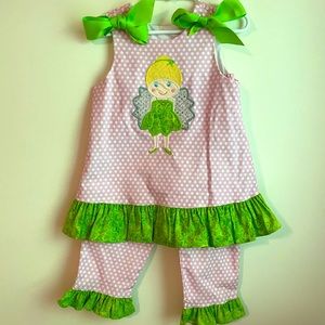 Bailey Boys Fairy Appliqué  Top and Pants Set - Size 3T